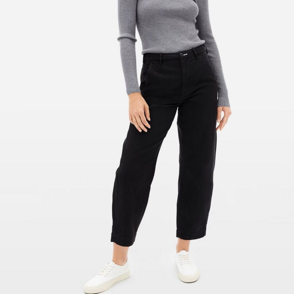 Everlane The Arc Canvas Pants, Black